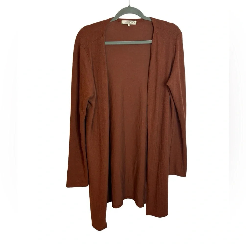 Joah Brown Terra Cotta Fuzzy Luna Cardigan
